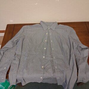 Vineyard Vines Button Down, Black and White Gingham, XXL